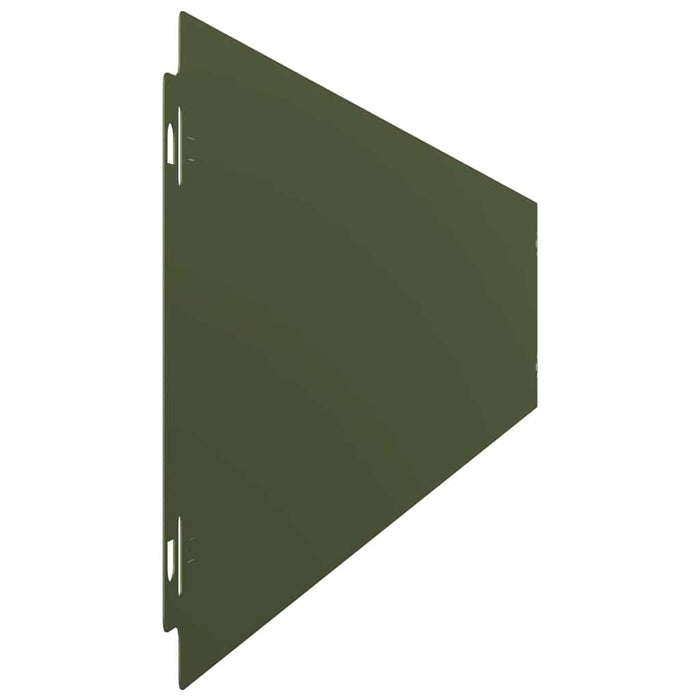 Borduri de gazon 10 buc Verde olive Oțel laminat la rece - WALTI WALTI