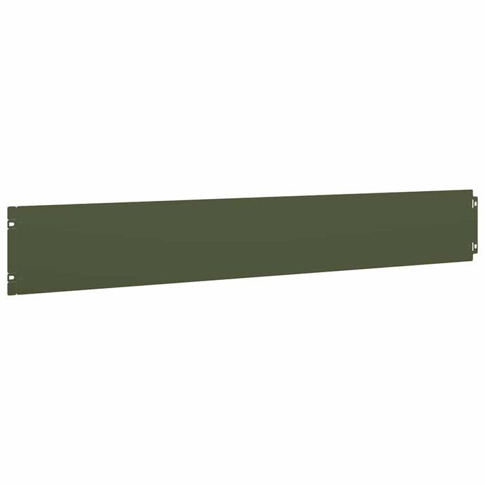 Borduri de gazon 10 buc Verde olive Oțel laminat la rece - WALTI WALTI
