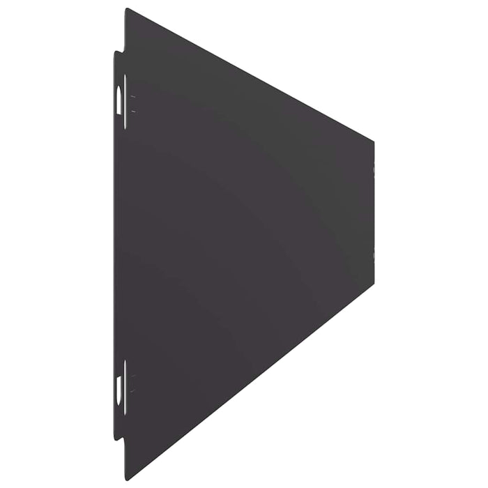 Borduri de gazon 50 buc Negru 15x103 cm Oțel laminat la rece - WALTI WALTI