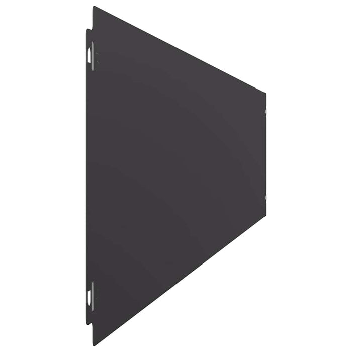 Borduri de gazon 10 buc Negru 20x103 cm Oțel laminat la rece - WALTI WALTI