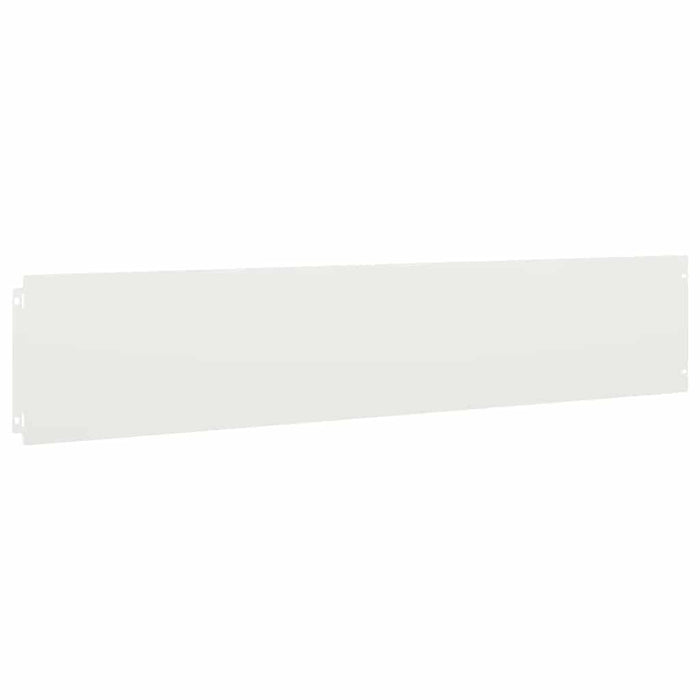 Borduri de gazon 10 buc Alb 20x103 cm Oțel laminat la rece - WALTI WALTI