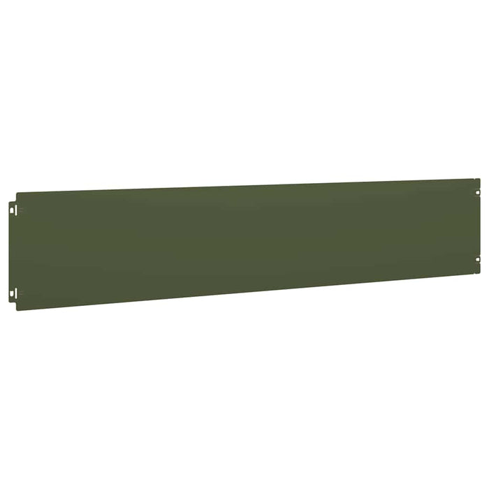 Borduri de gazon 10 buc Verde olive Oțel laminat la rece - WALTI WALTI