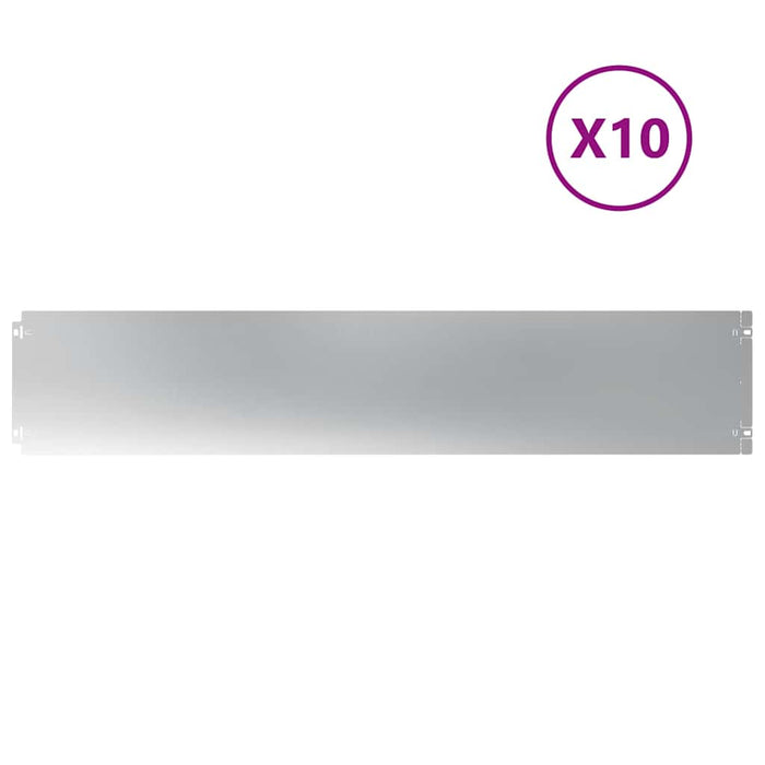 Borduri de gazon 10 buc 20x103 cm Oțel galvanizat - WALTI WALTI