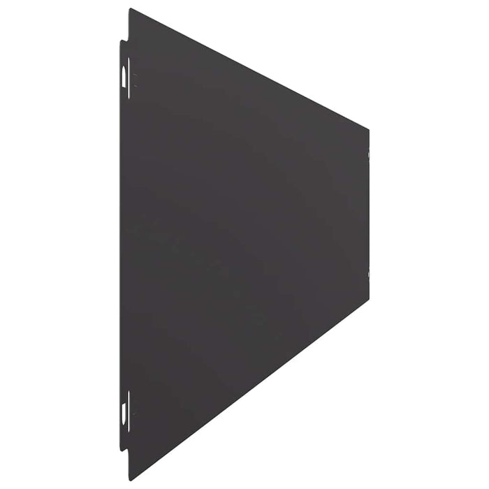 Borduri de gazon 30 buc Negru 20x103 cm Oțel laminat la rece - WALTI WALTI