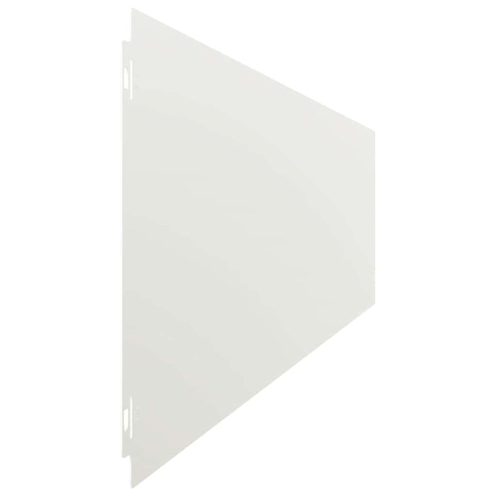 Borduri de gazon 30 buc Alb 20x103 cm Oțel laminat la rece - WALTI WALTI