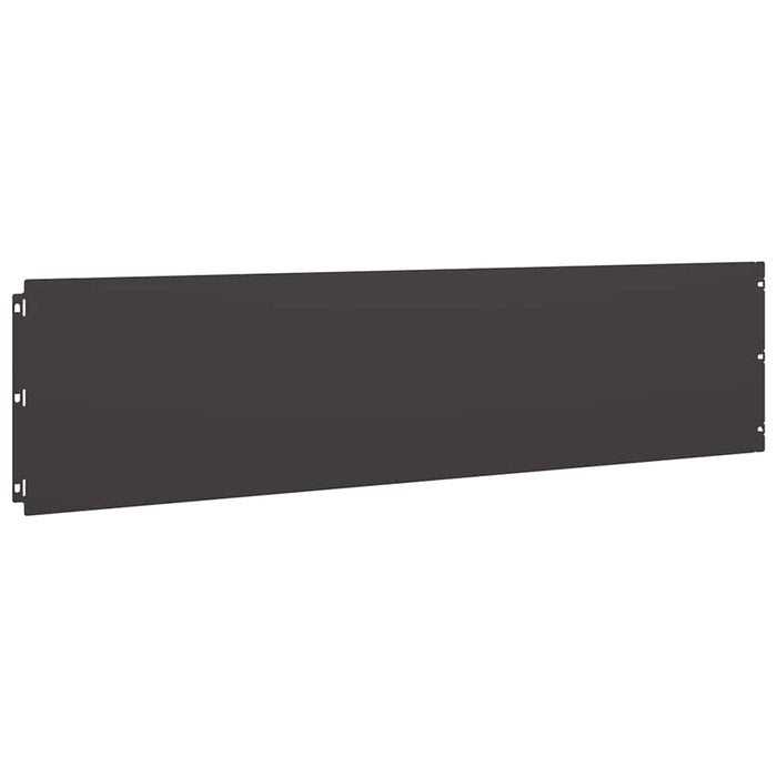 Borduri de gazon 10 buc Negru 25x103 cm Oțel laminat la rece - WALTI WALTI
