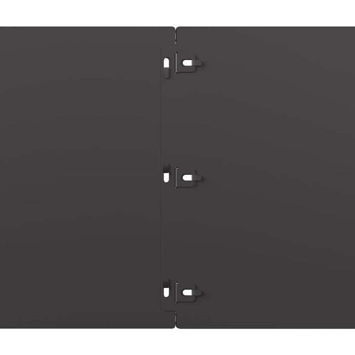 Borduri de gazon 10 buc Negru 25x103 cm Oțel laminat la rece - WALTI WALTI