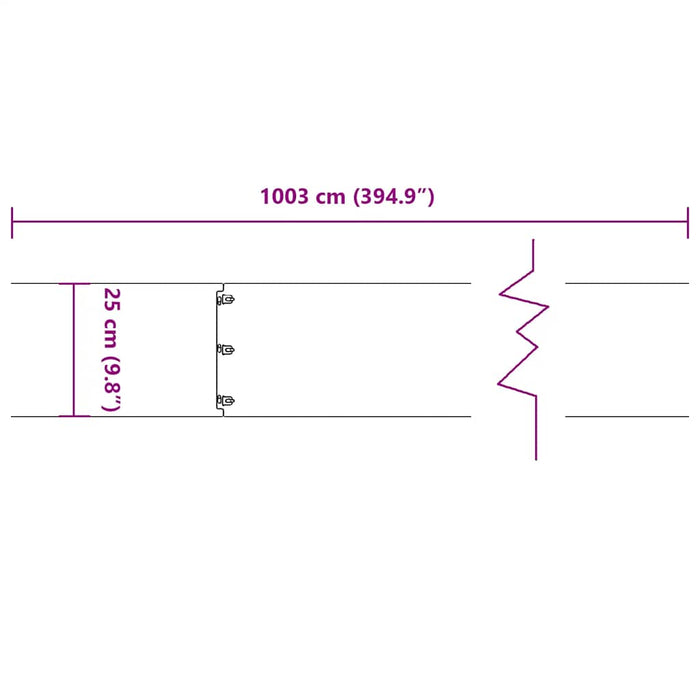Borduri de gazon 10 buc Negru 25x103 cm Oțel laminat la rece - WALTI WALTI