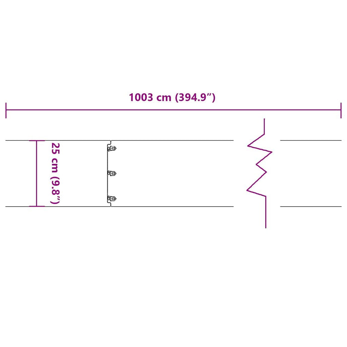 Borduri de gazon 10 buc Antracit 25x103 cm Oțel laminat la rece - WALTI WALTI