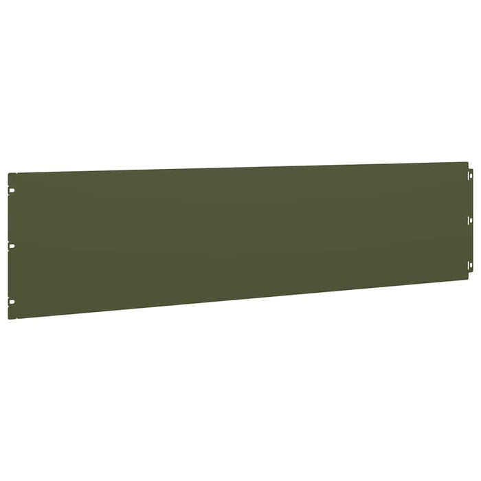 Borduri de gazon 10 buc Verde olive Oțel laminat la rece - WALTI WALTI