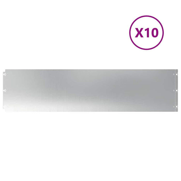 Borduri de gazon 10 buc 25x103 cm Oțel galvanizat - WALTI WALTI