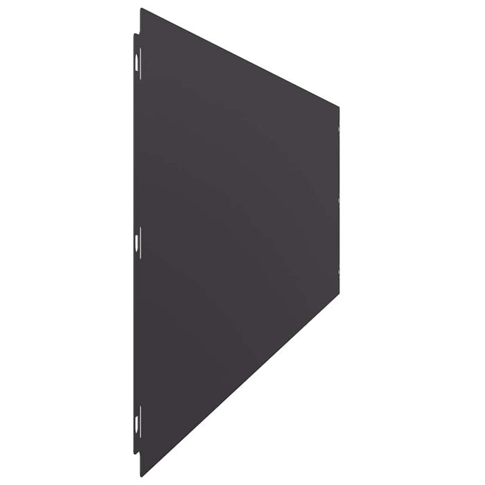 Borduri de gazon 20 buc Negru 25x103 cm Oțel laminat la rece - WALTI WALTI