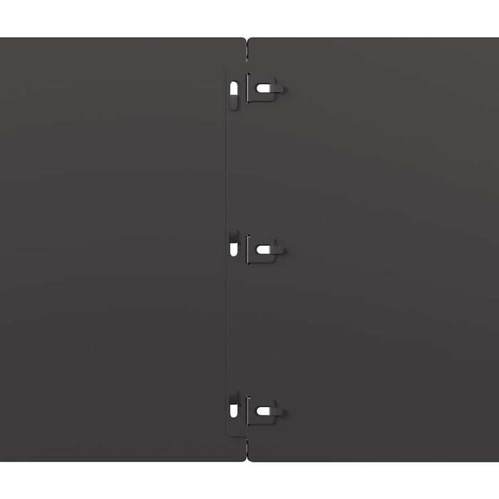 Borduri de gazon 20 buc Negru 25x103 cm Oțel laminat la rece - WALTI WALTI