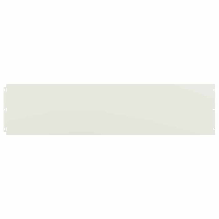 Borduri de gazon 20 buc Alb 25x103 cm Oțel laminat la rece WALTI