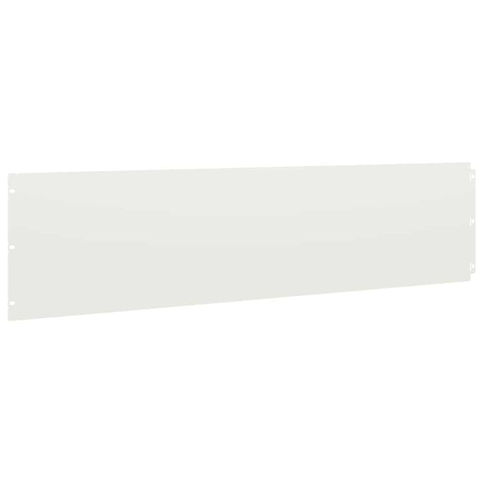Borduri de gazon 20 buc Alb 25x103 cm Oțel laminat la rece WALTI