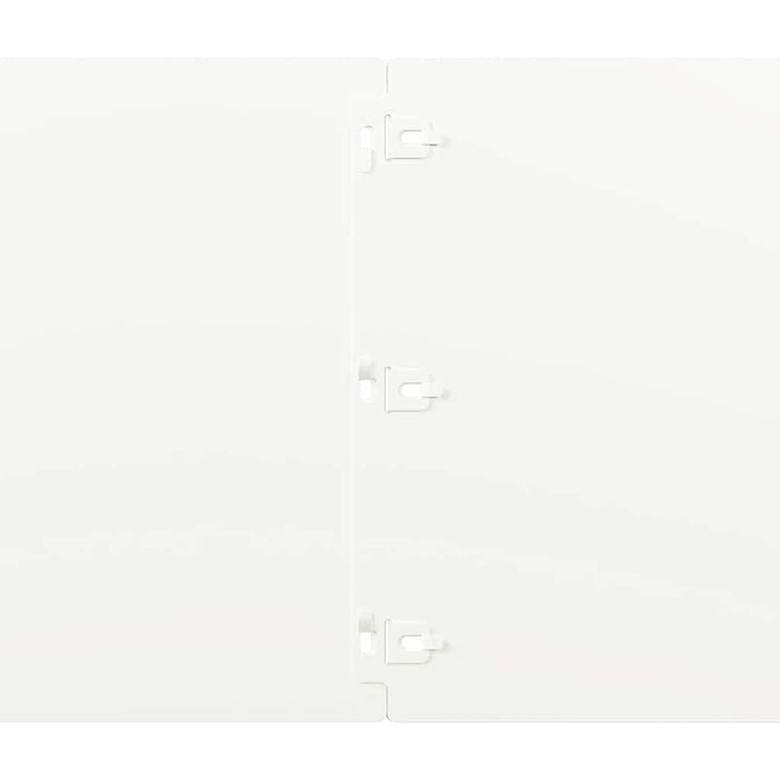 Borduri de gazon 20 buc Alb 25x103 cm Oțel laminat la rece WALTI