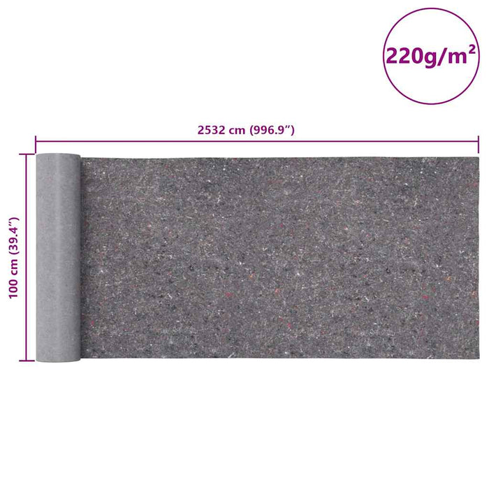 Lâne antiderapante pentru vopsitori 2 buc 25 m 220 g/m² Gri WALTI