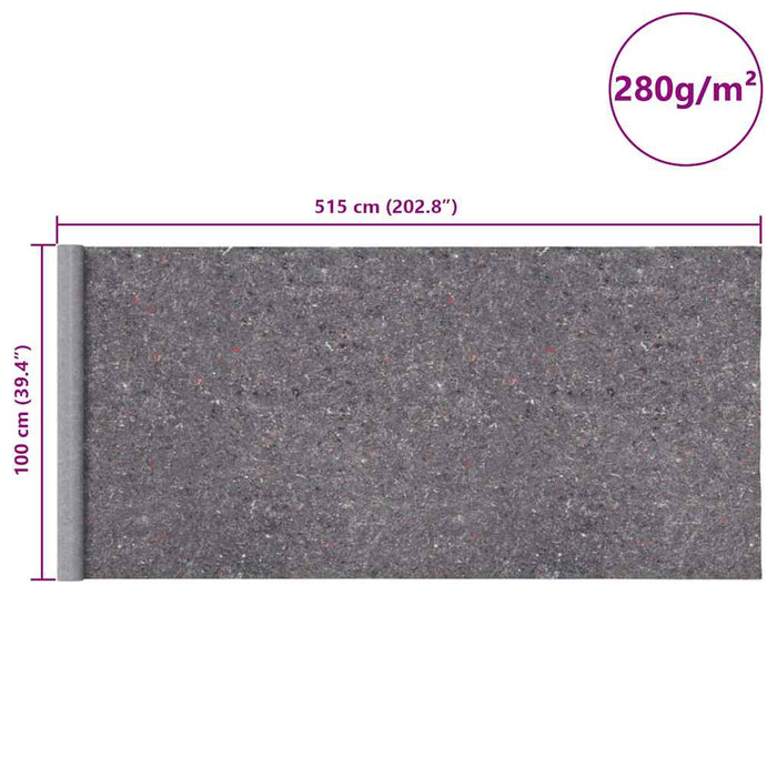 Lâne antiderapante pentru vopsitori 2 buc 5 m 280 g/m² Gri WALTI