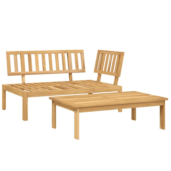 Set canapele de grădină cu perne din paleți 2 piese lemn acacia WALTI