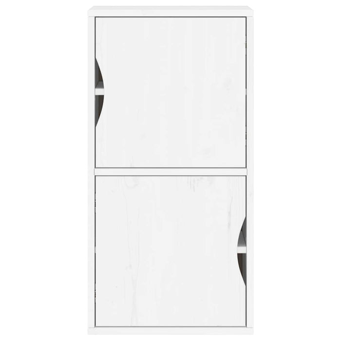 Dulap lateral „ODDA” alb 40x24x79 cm, lemn masiv de pin WALTI