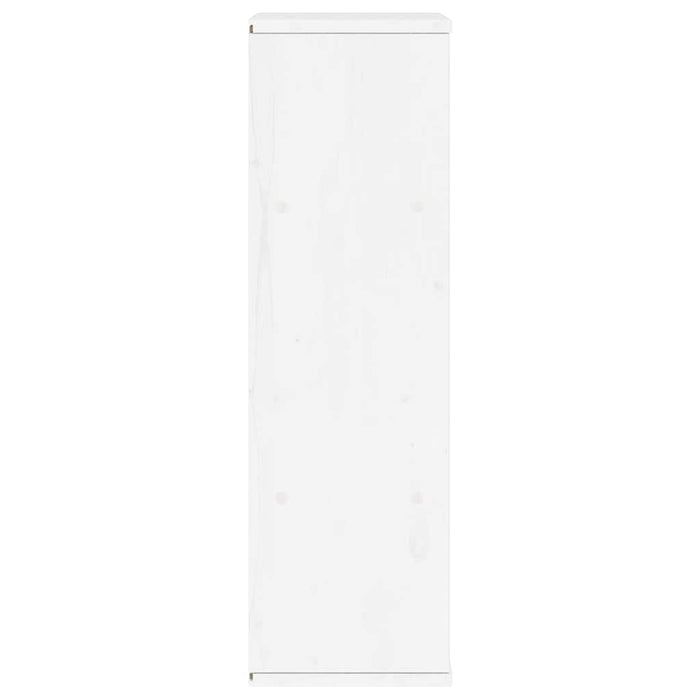 Dulap lateral cu sertare ODDA alb 40x24x79 cm lemn masiv de pin WALTI