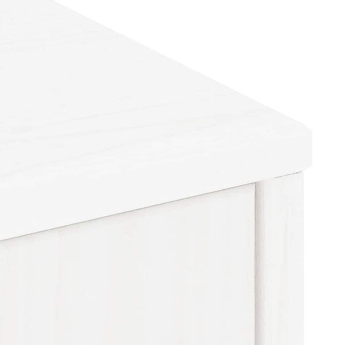 Dulap lateral cu sertare ODDA alb 40x24x79 cm lemn masiv de pin WALTI