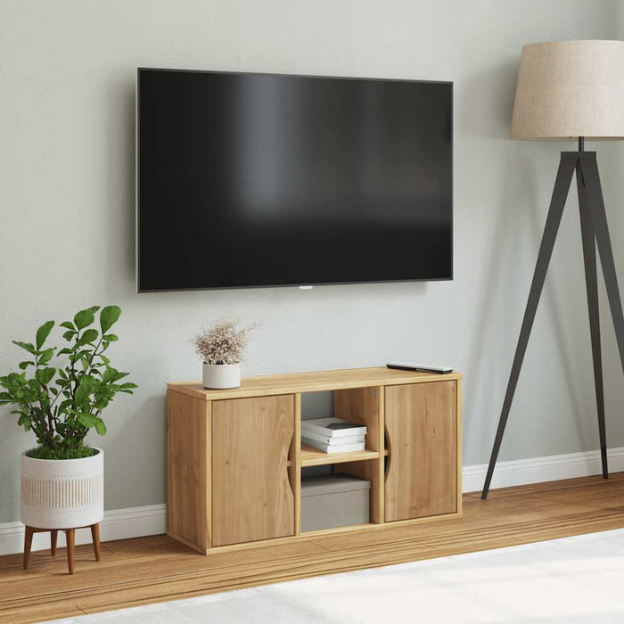 Dulap TV „ODDA” 79x24x40 cm din lemn masiv de pin - WALTI WALTI