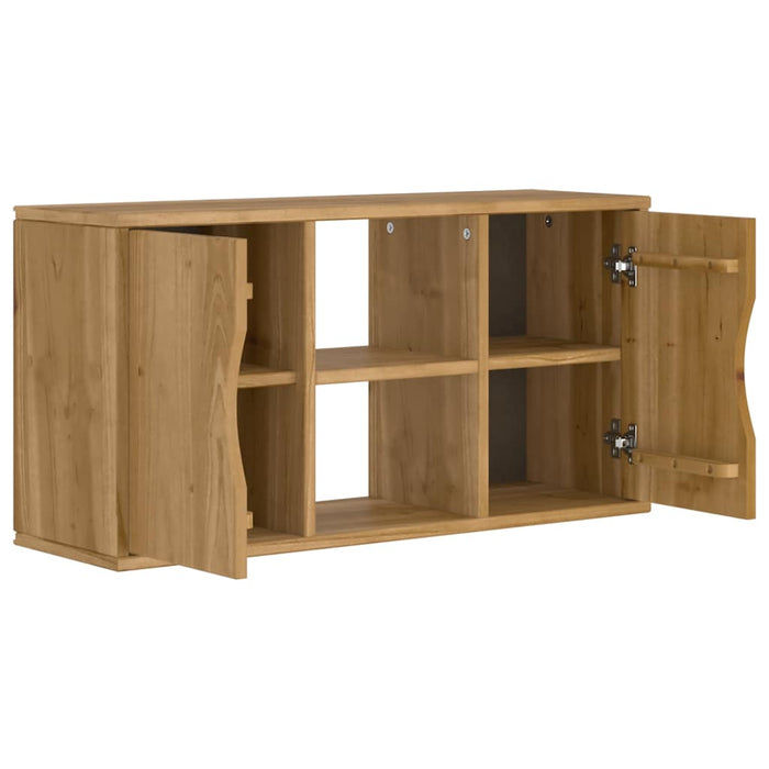 Dulap TV „ODDA” 79x24x40 cm din lemn masiv de pin - WALTI WALTI
