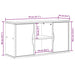 Dulap TV „ODDA” 79x24x40 cm din lemn masiv de pin - WALTI WALTI