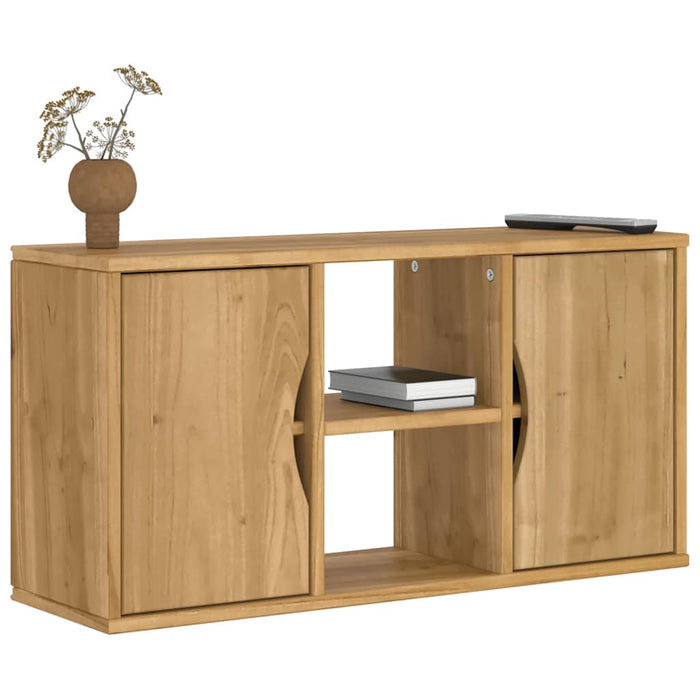 Dulap TV „ODDA” 79x24x40 cm din lemn masiv de pin - WALTI WALTI