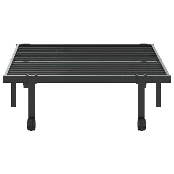 Cadru de pat fără saltea Pliabil Negru 90x200 cm Oțel - WALTI WALTI