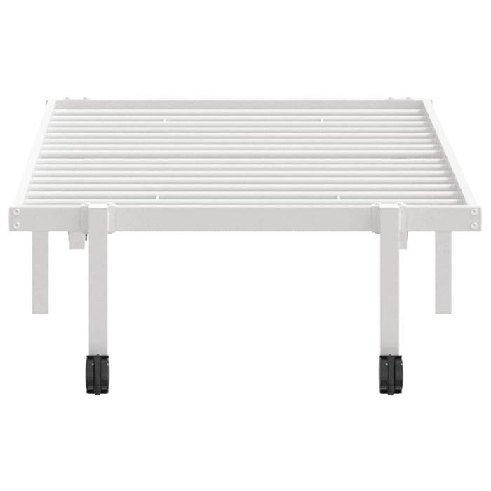 Cadru de pat fără saltea pliabil alb 75x190 cm oțel WALTI