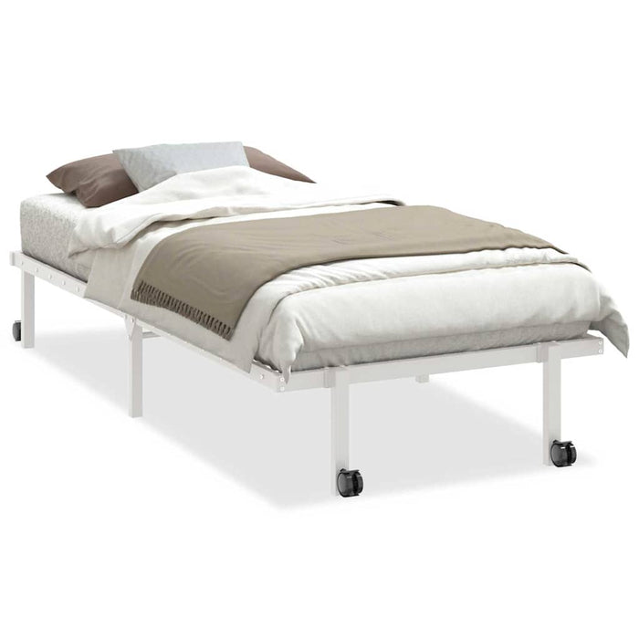 Cadru pat fără saltea pliabil alb 90x200 cm oțel - WALTI WALTI