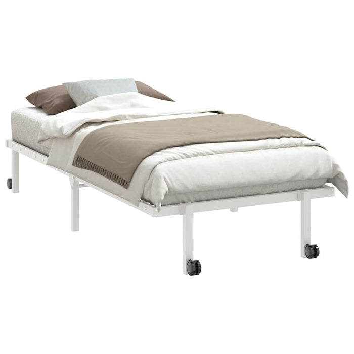 Cadru pat fără saltea pliabil alb 90x200 cm oțel - WALTI WALTI