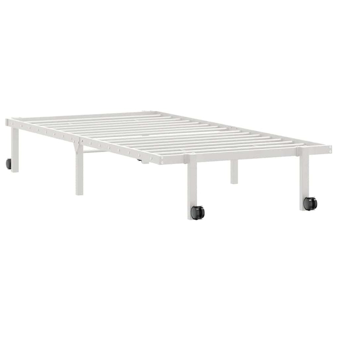 Cadru pat fără saltea pliabil alb 90x200 cm oțel - WALTI WALTI