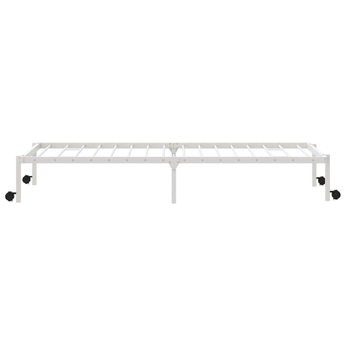 Cadru pat fără saltea pliabil alb 90x200 cm oțel - WALTI WALTI