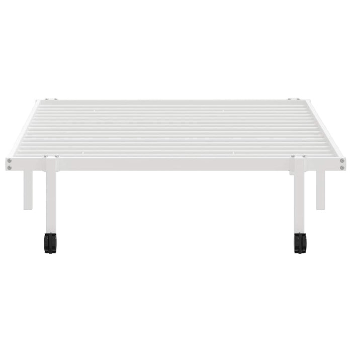 Cadru pat fără saltea pliabil alb 100x190 cm oțel - WALTI WALTI