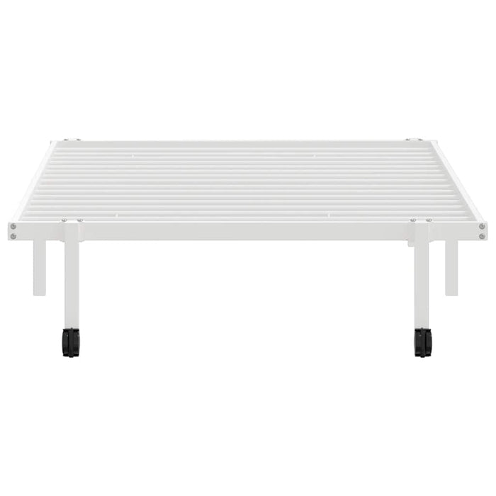 Cadru de pat fără saltea pliabil alb 107x203 cm oțel - WALTI WALTI