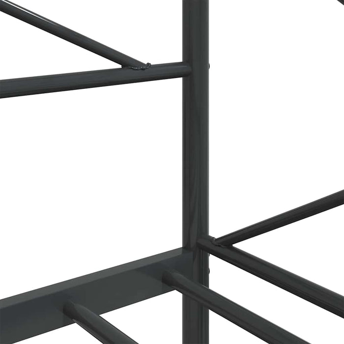 Pat de zi fără saltea Negru 75x190 cm Oțel - WALTI WALTI