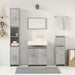 Set mobilier de baie, 4 piese, gri beton, lemn compozit - WALTI WALTI
