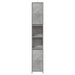 Set mobilier de baie, 4 piese, gri beton, lemn compozit - WALTI WALTI