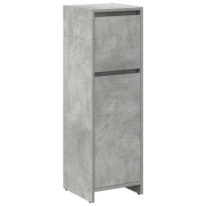 Set mobilier de baie, 4 piese, gri beton, lemn compozit - WALTI WALTI