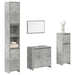 Set mobilier de baie, 4 piese, gri beton, lemn compozit - WALTI WALTI