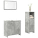 Set mobilier de baie, 3 piese, gri beton, lemn compozit - WALTI WALTI