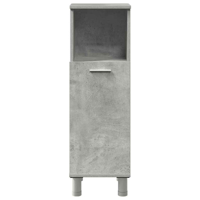 Set mobilier de baie, 3 piese, gri beton, lemn compozit - WALTI WALTI