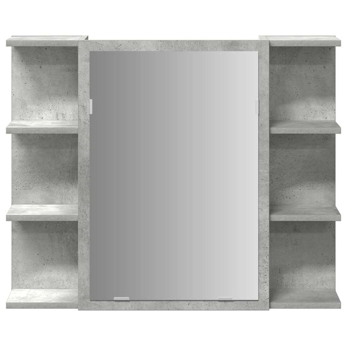 Set mobilier de baie, 3 piese, gri beton, lemn compozit - WALTI WALTI