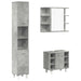 Set mobilier de baie, 3 piese, gri beton, lemn compozit - WALTI WALTI