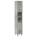Set mobilier de baie, 3 piese, gri beton, lemn compozit - WALTI WALTI