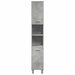 Set mobilier de baie, 3 piese, gri beton, lemn compozit - WALTI WALTI
