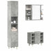 Set mobilier de baie, 3 piese, gri beton, lemn compozit - WALTI WALTI